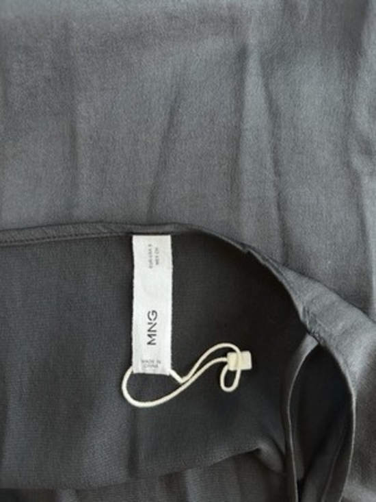 Mango Black Lace Satin Camisole Top Sleeveless V-Neck Lingerie Style Top Size S - Picture 7 of 8